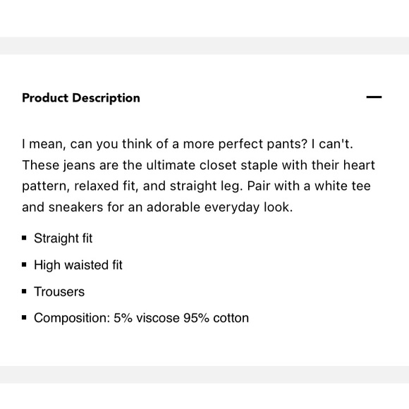 Cider straight leg jeans with hearts on them - Picture 8 of 15